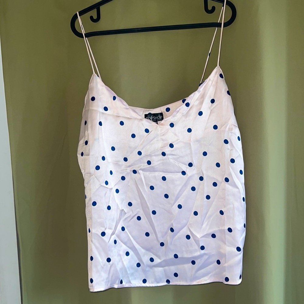 Top shop polka dot tank top